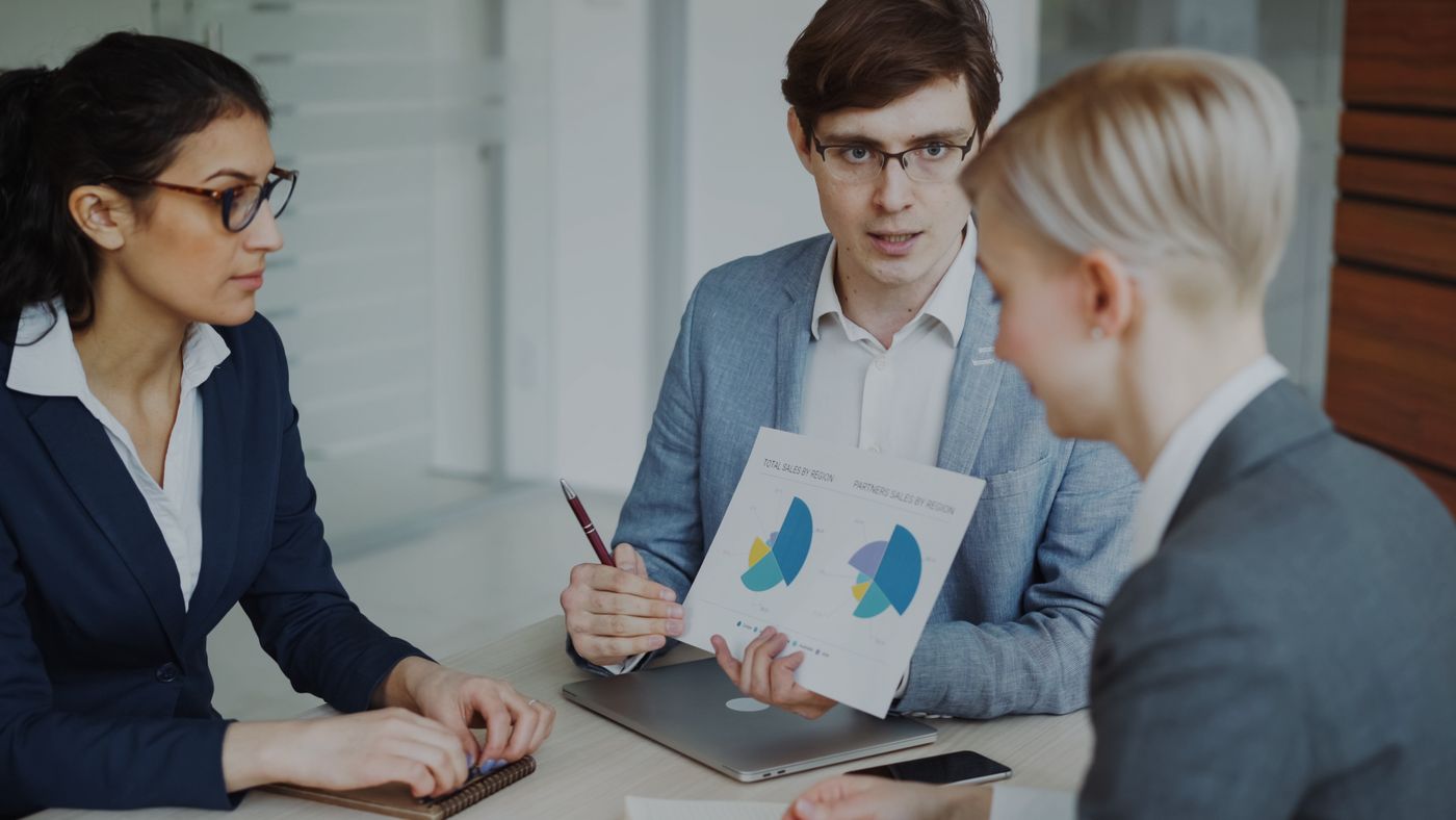 Sales team planning targeted B2B outreach