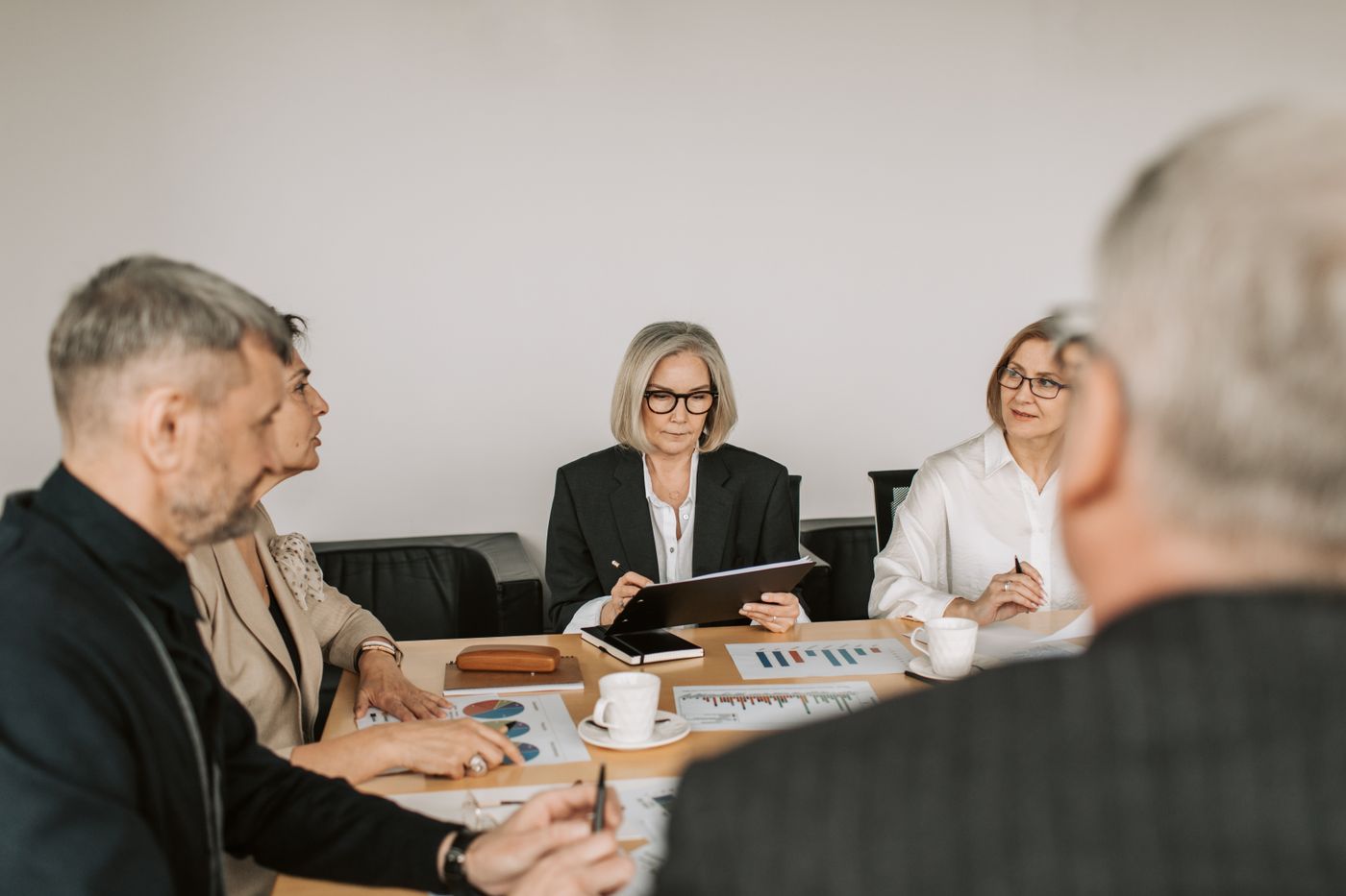 Decision makers meeting to discuss business opportunities